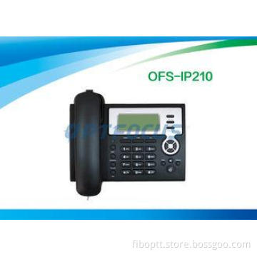 Black 3 Way Call IP Corded Phone POE 275MHz Broadcom Wifi C